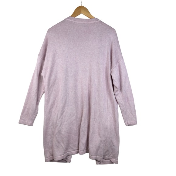 H by Halston Silk/Cashmere Blend Open Cardigan size 2X Light Pink - Picture 4 of 6